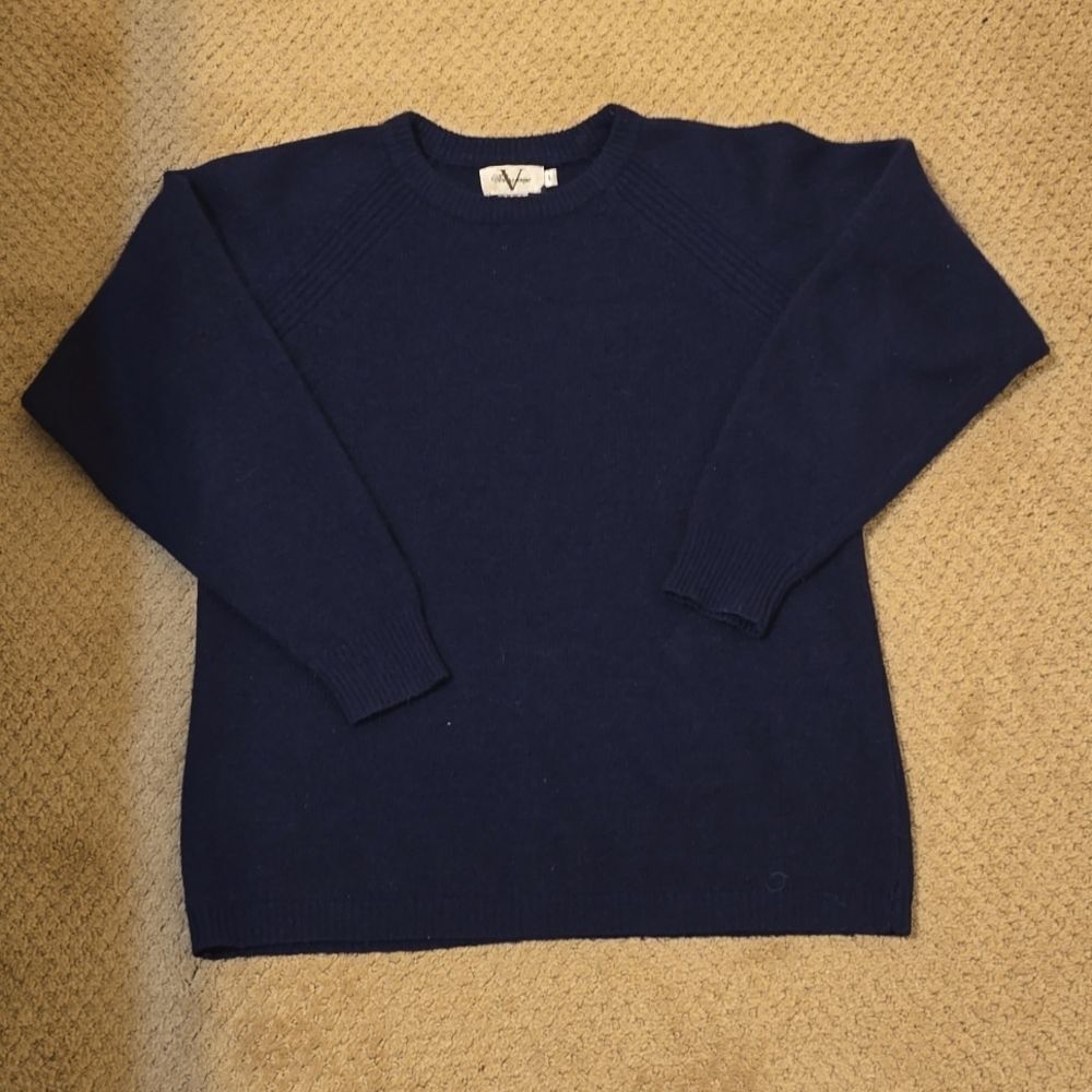 VERRAZANO ANGORA AND RABBIT VINTAGE CREWNECK SWEATER SIZE LARGE‎